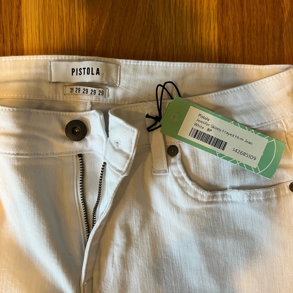 Pistola Women's Crisp White Skinny Jeans